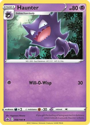 Haunter 056/198 - SWSH06 Chilling Reign