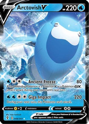 Arctovish V 048/203 - SWSH07 Evolving Skies Holofoil