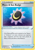 Moon & Sun Badge 151/203 - SWSH07 Evolving Skies Reverse Holofoil