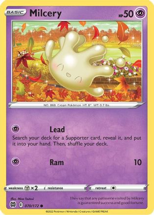 Milcery 070/172 - SWSH09 Brilliant Stars Reverse Holofoil