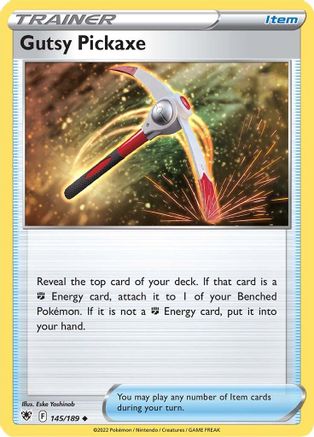 Gutsy Pickaxe 145/189 - SWSH10 Astral Radiance
