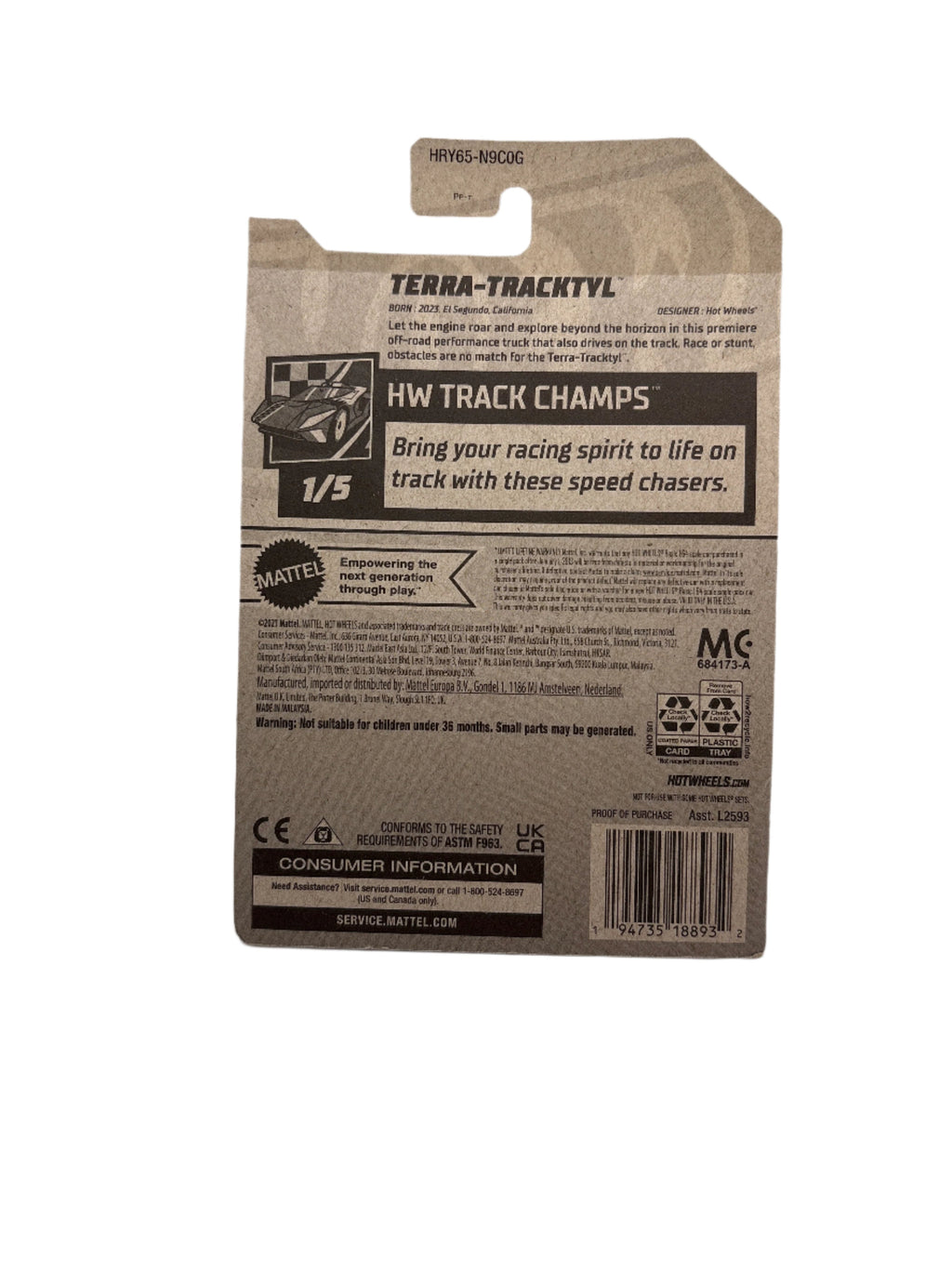 Hot Wheels Terra-Tracktyl Diecast