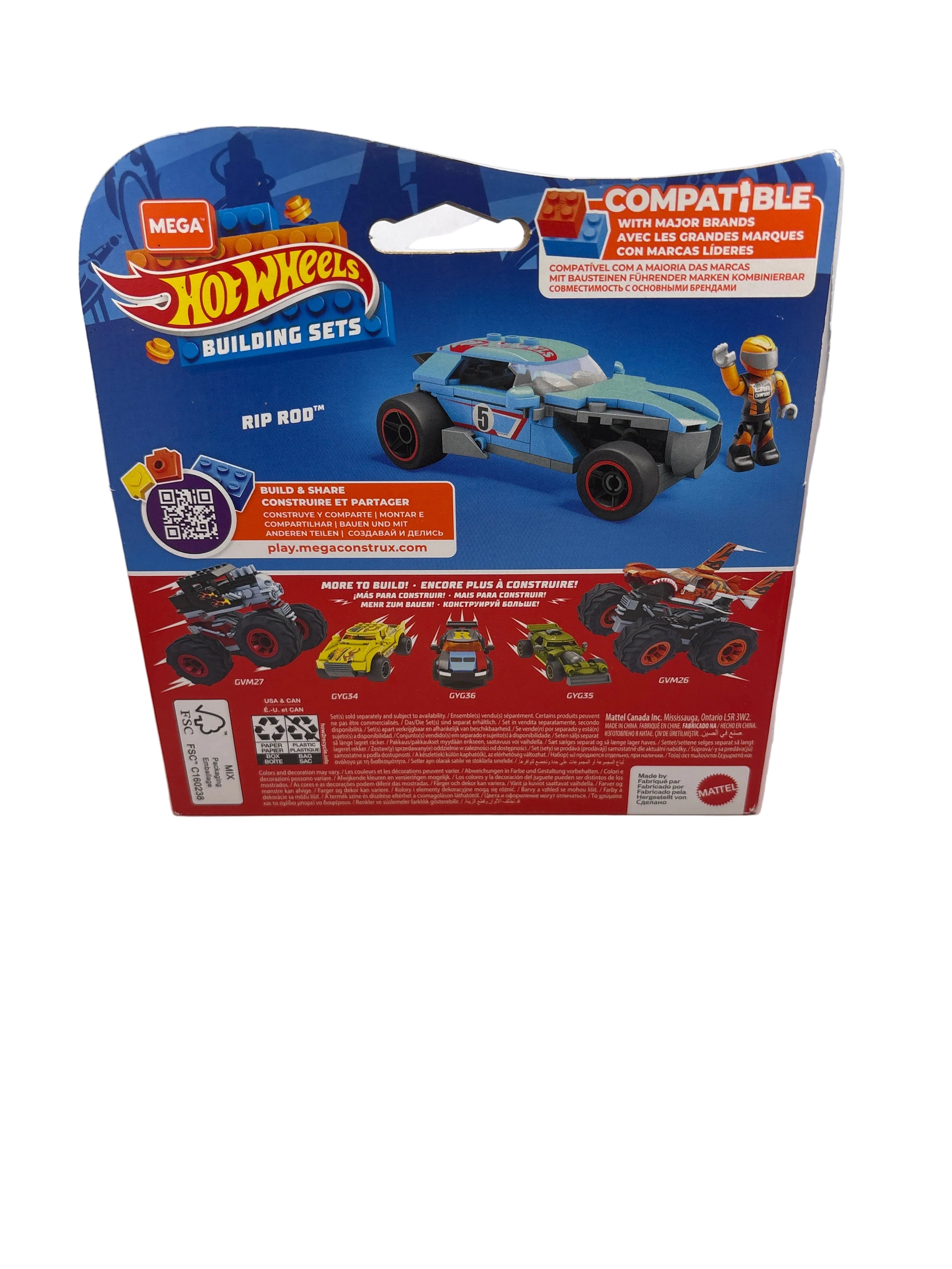 Hot Wheels Rip Rod Diecast blue