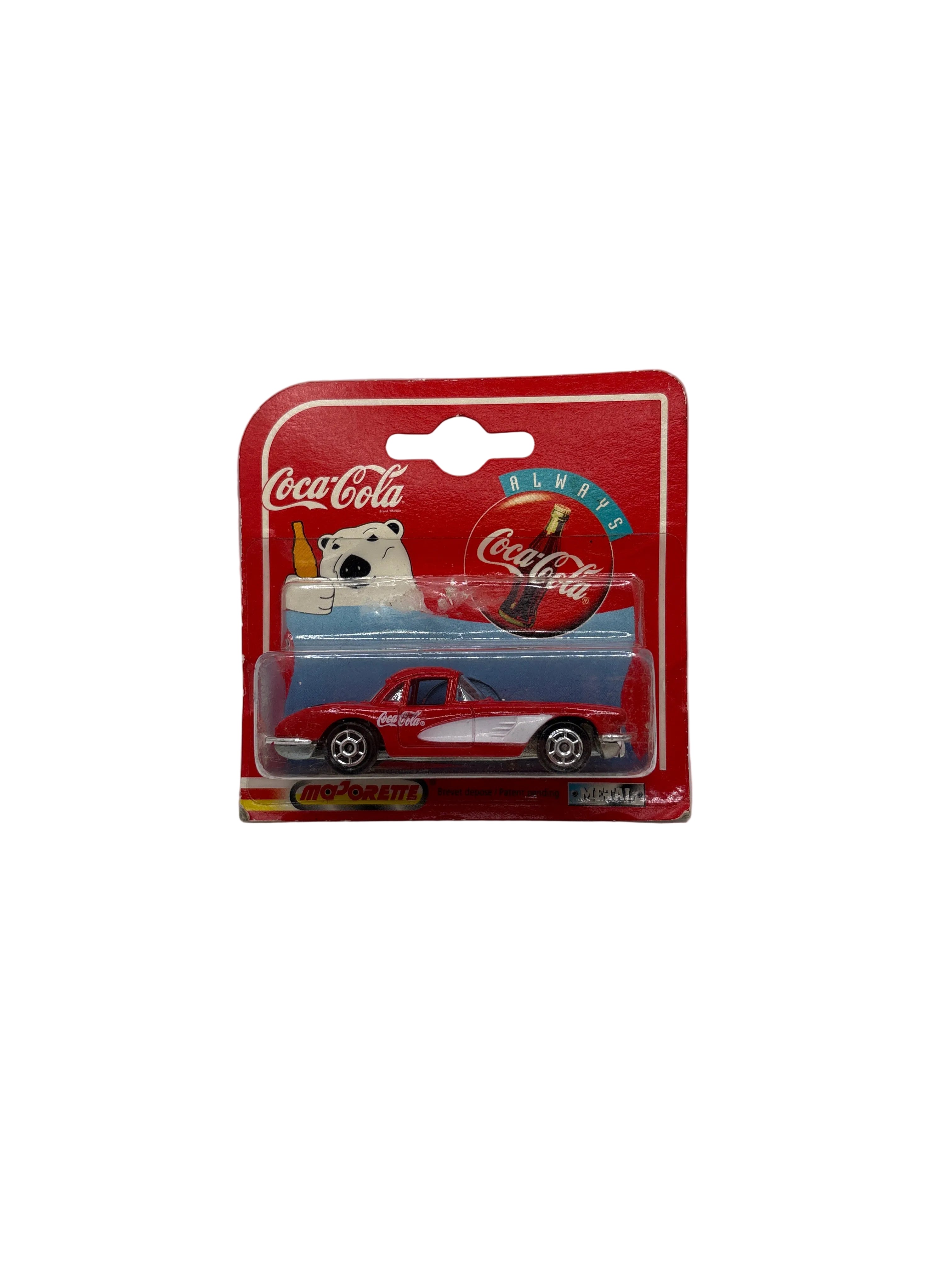 Majorette 58 Corvette Diecast red