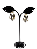 hoop earrings with rhinestone