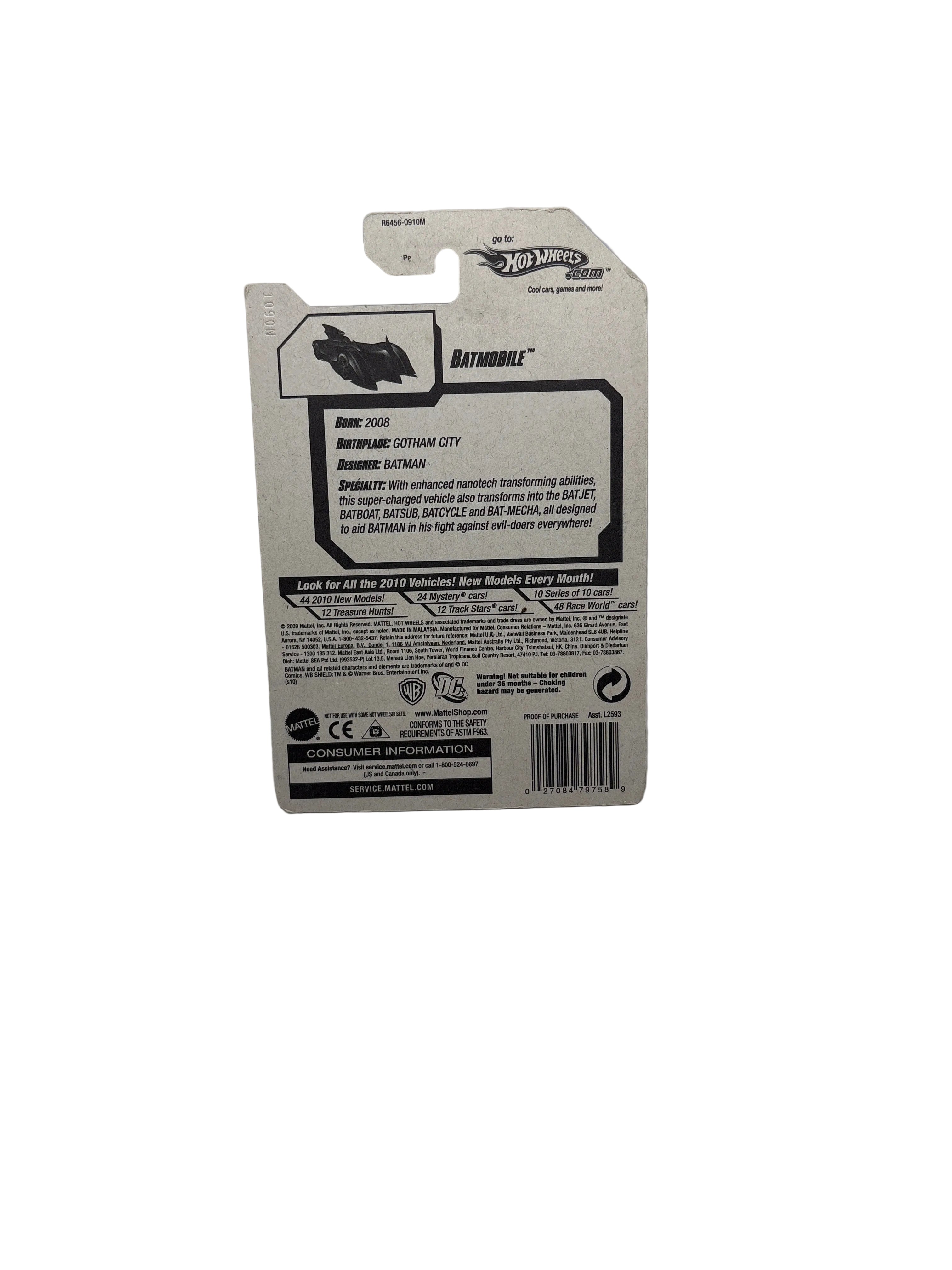 Hot Wheels Batmobile Diecast black