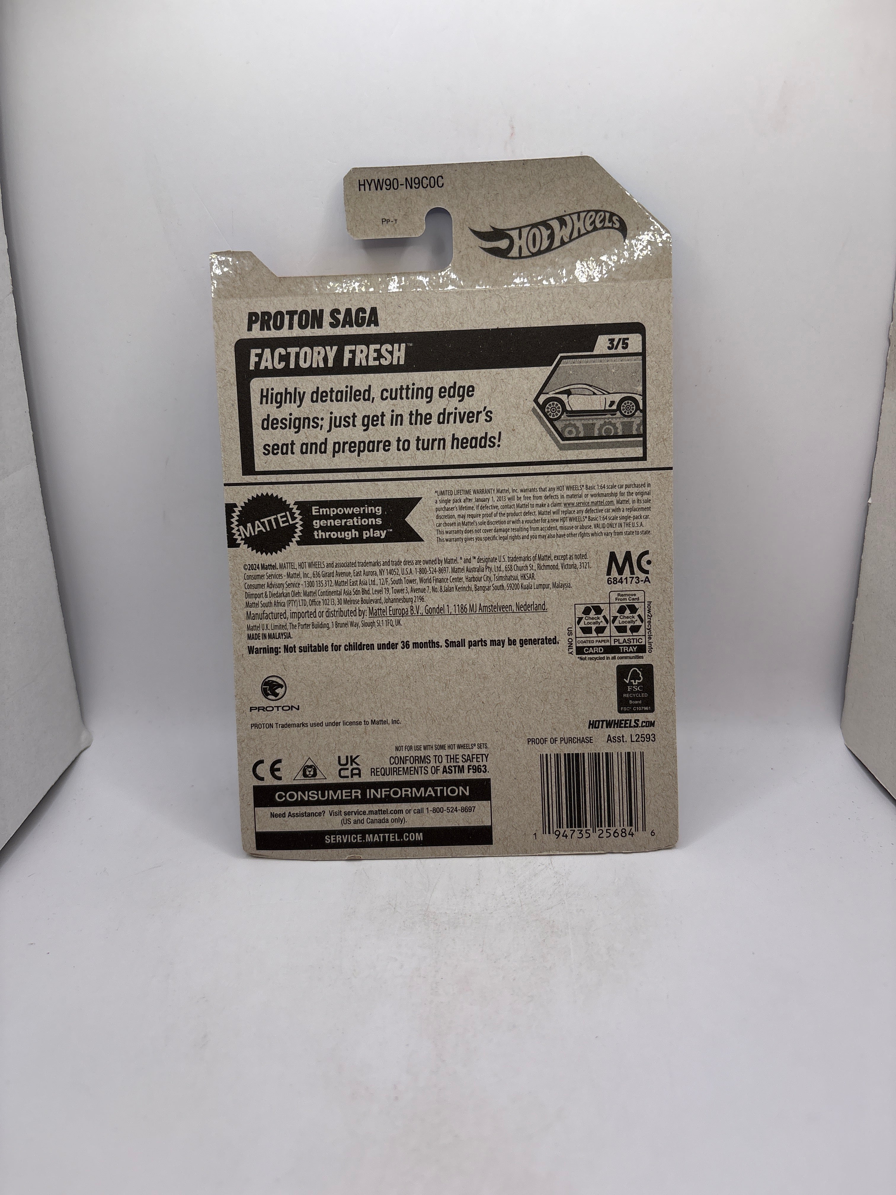 Hot Wheels Proton Saga Diecast