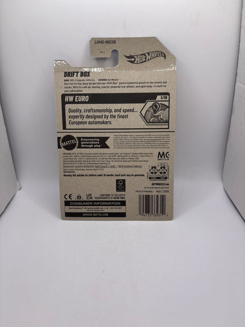 Hot Wheels Drift Box Diecast