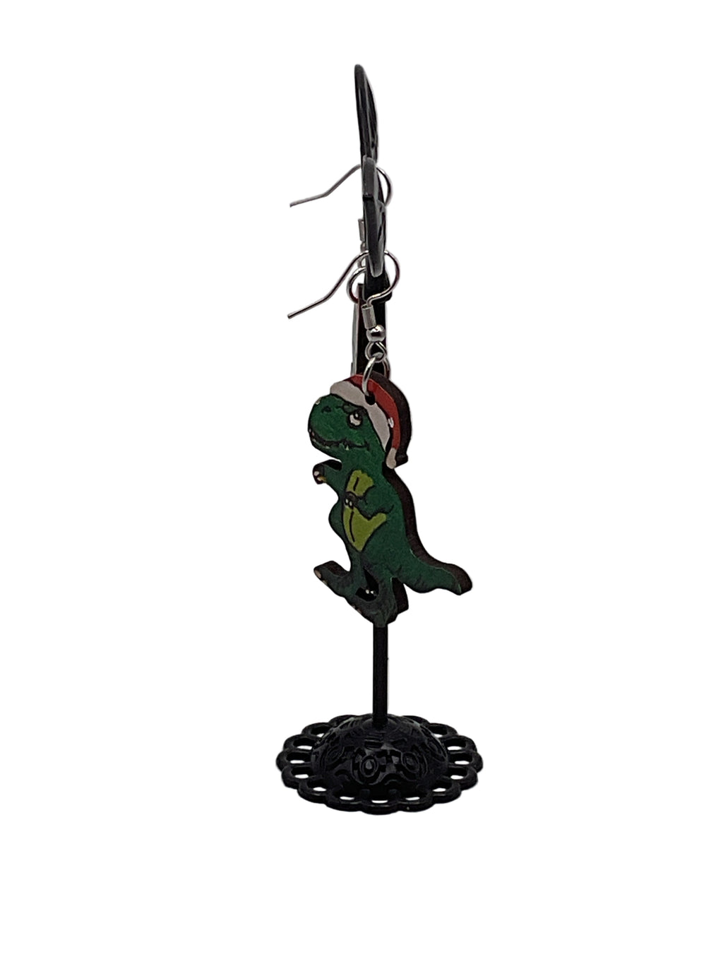 Christmas Dino Earrings