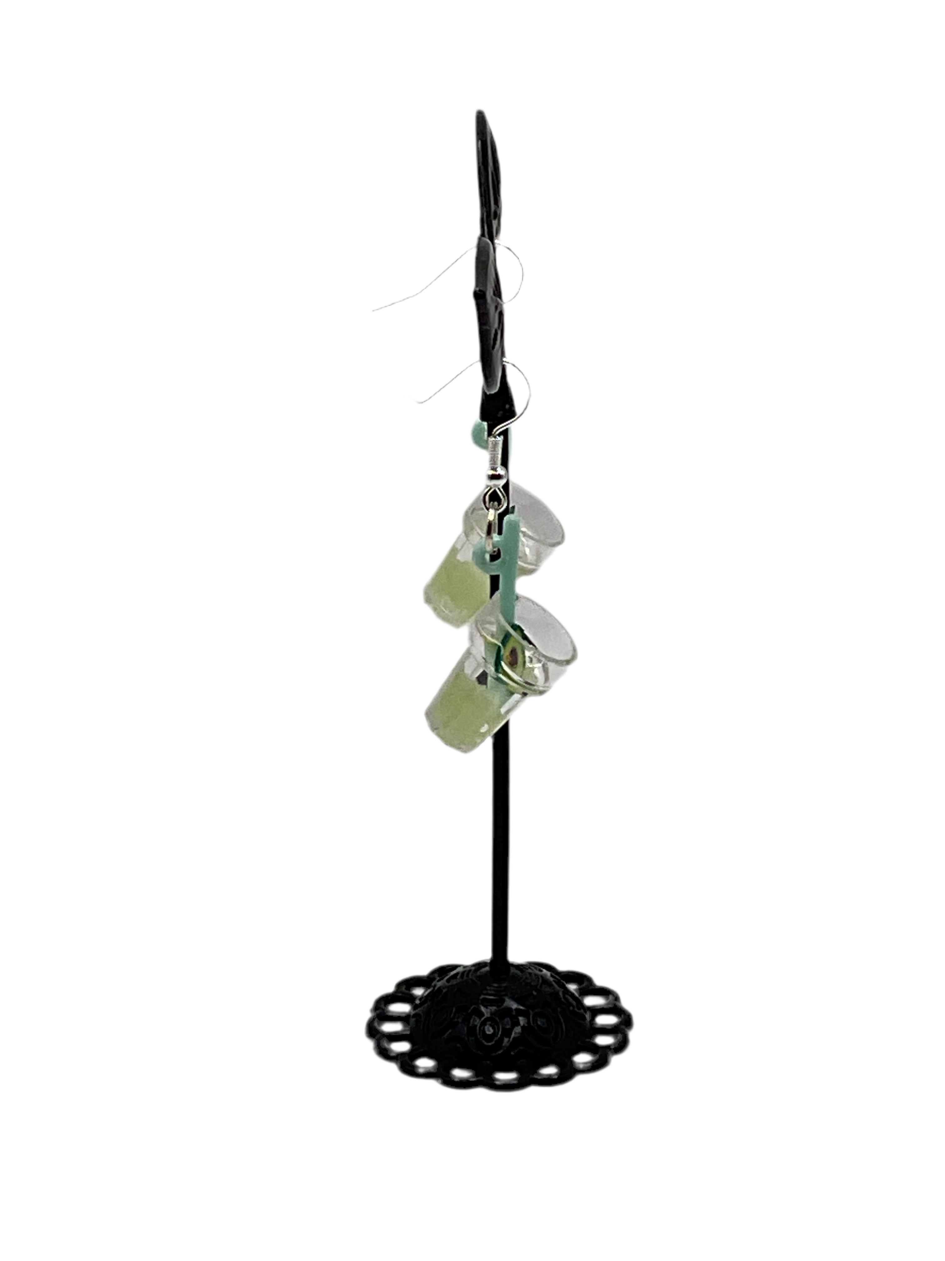 Glow In The Dark Avocado Drink Earrings