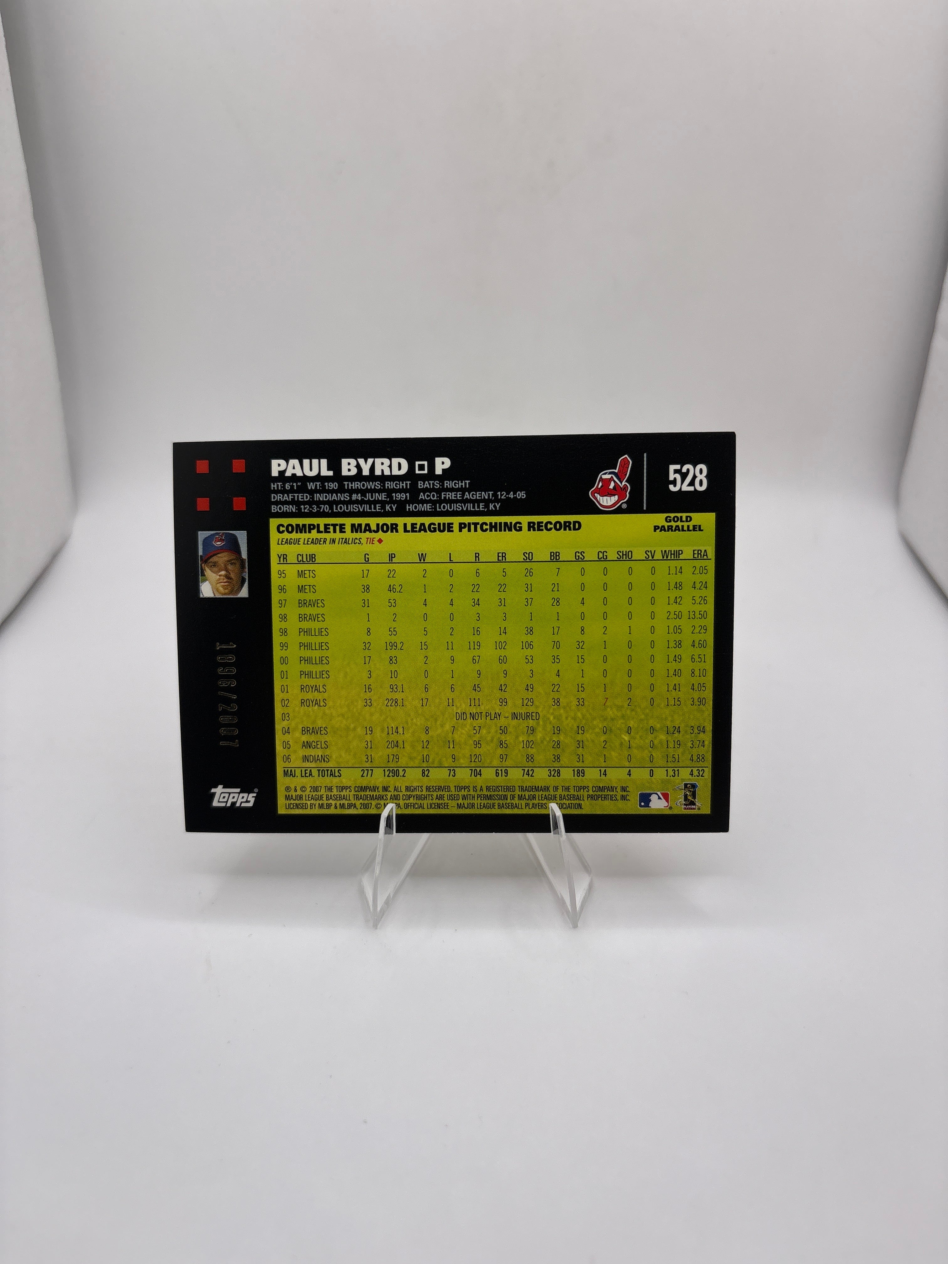 Topps Paul Byrd