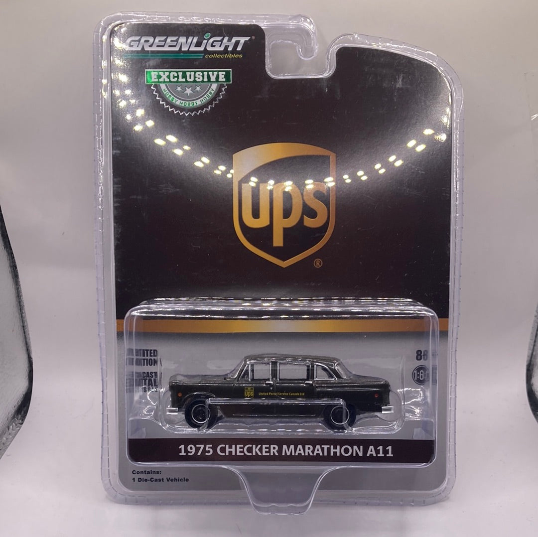 Greenlight 1975 Checker Marathon A11 Diecast brown