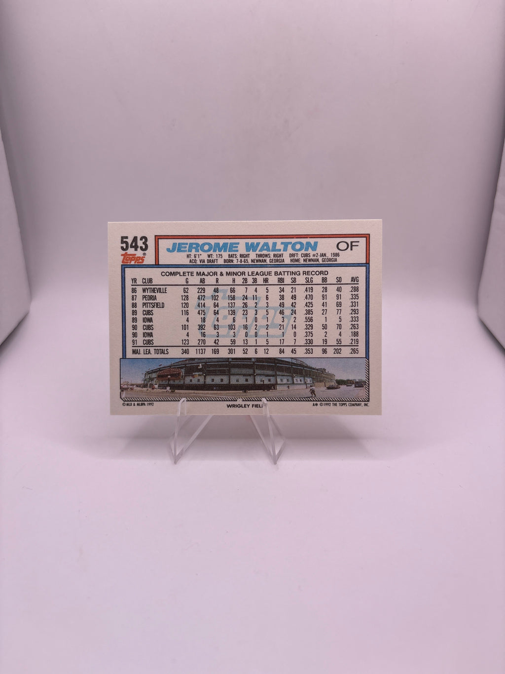 Topps Jerome Walton