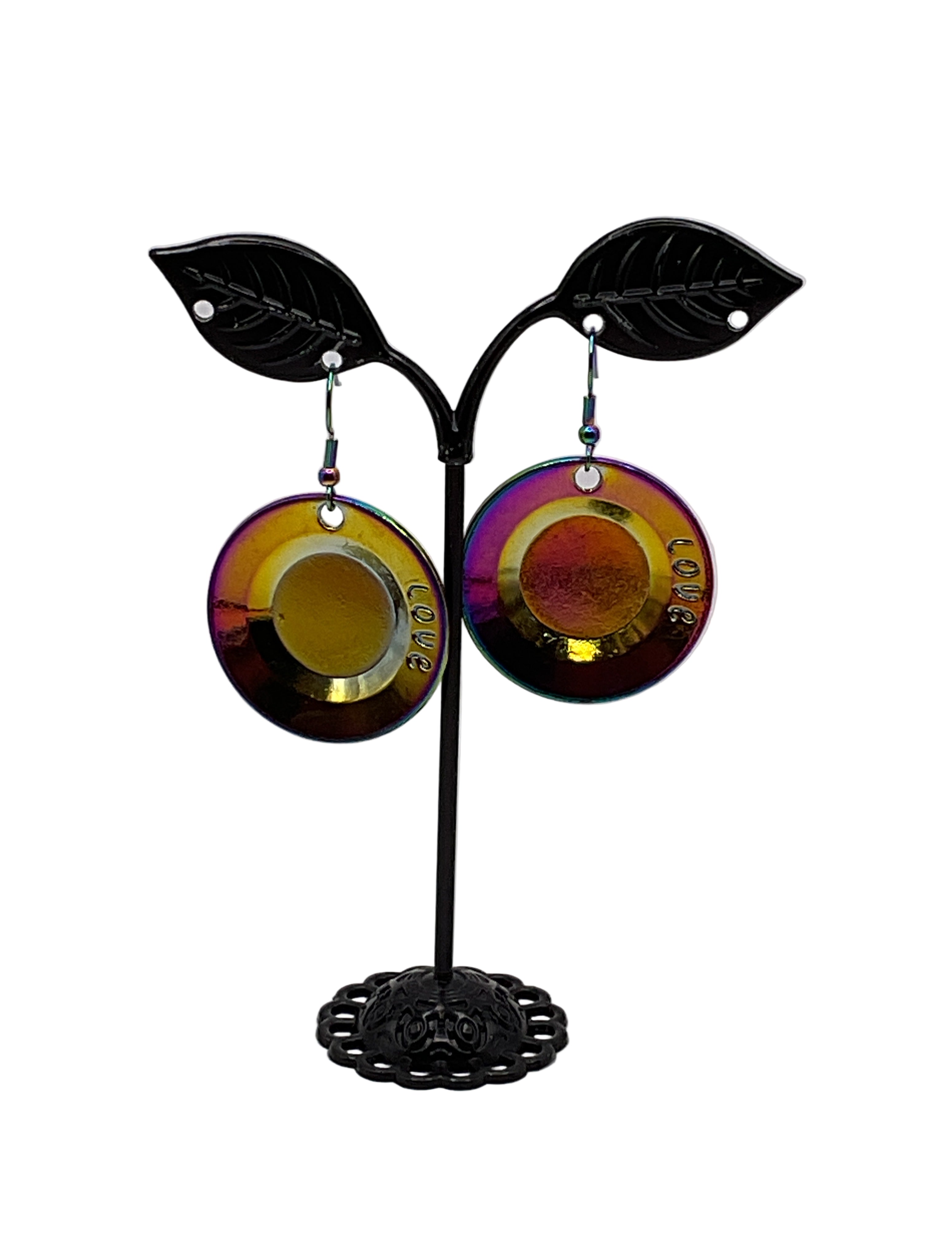 Plate earrings
