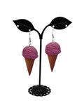 Ice cream cone earrings 2