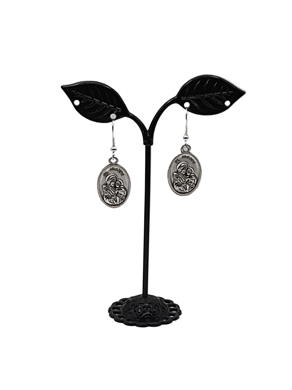 Religious Medal Earrings