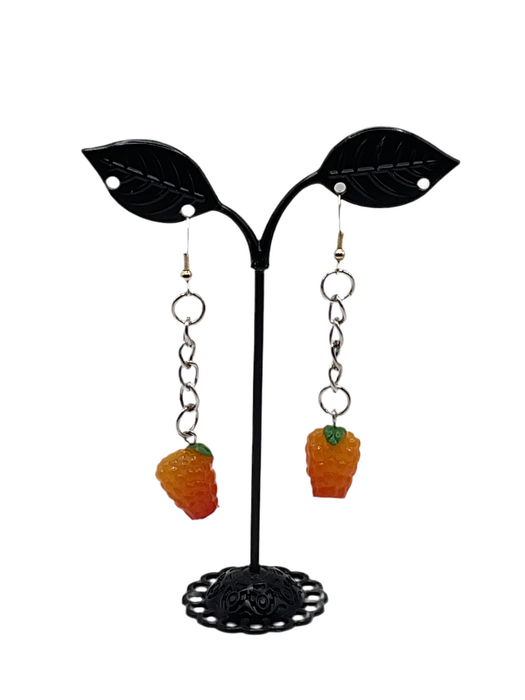 Raspberry Drop  Earrings