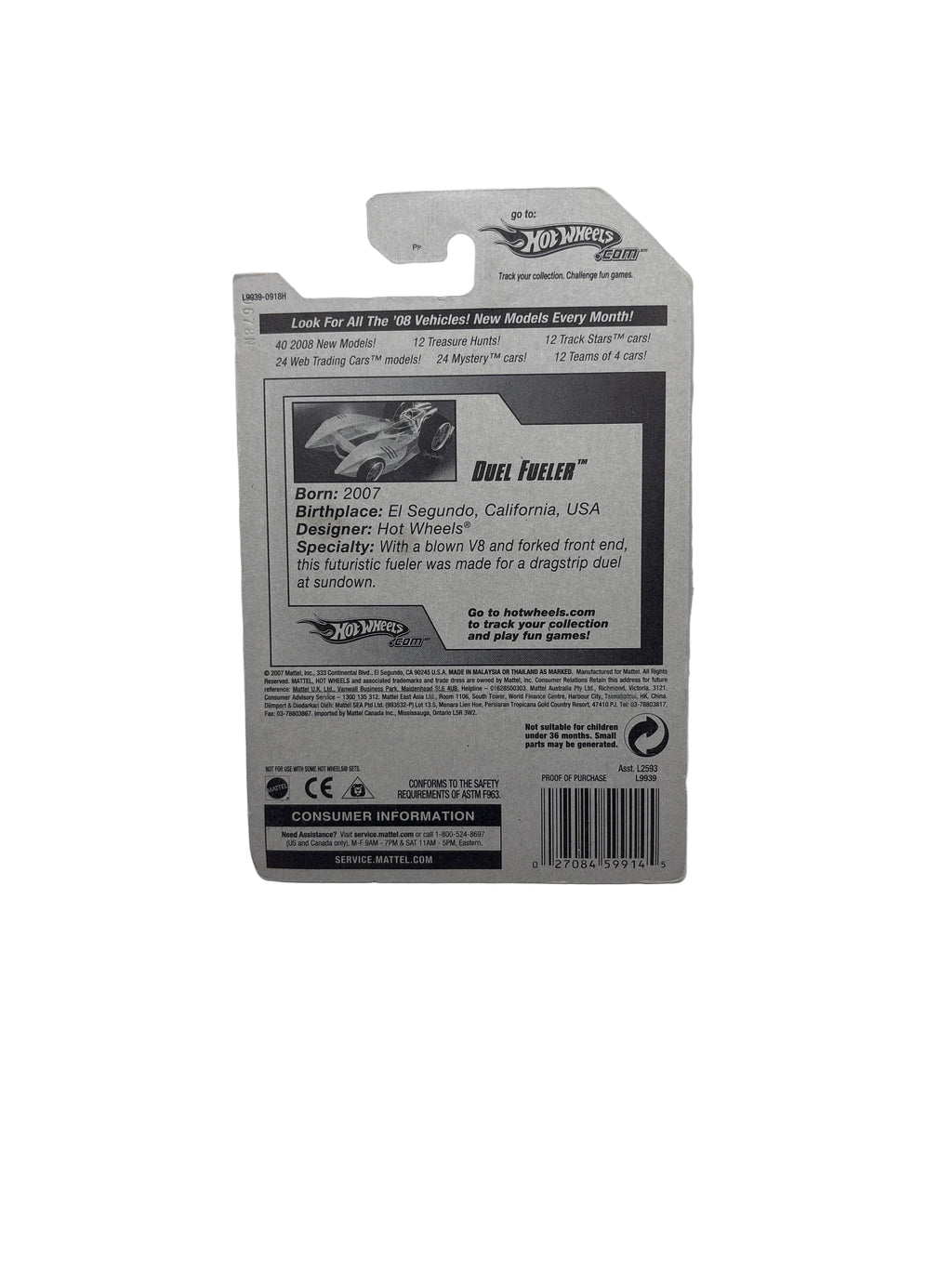 Hot Wheels Duel Fueler Diecast