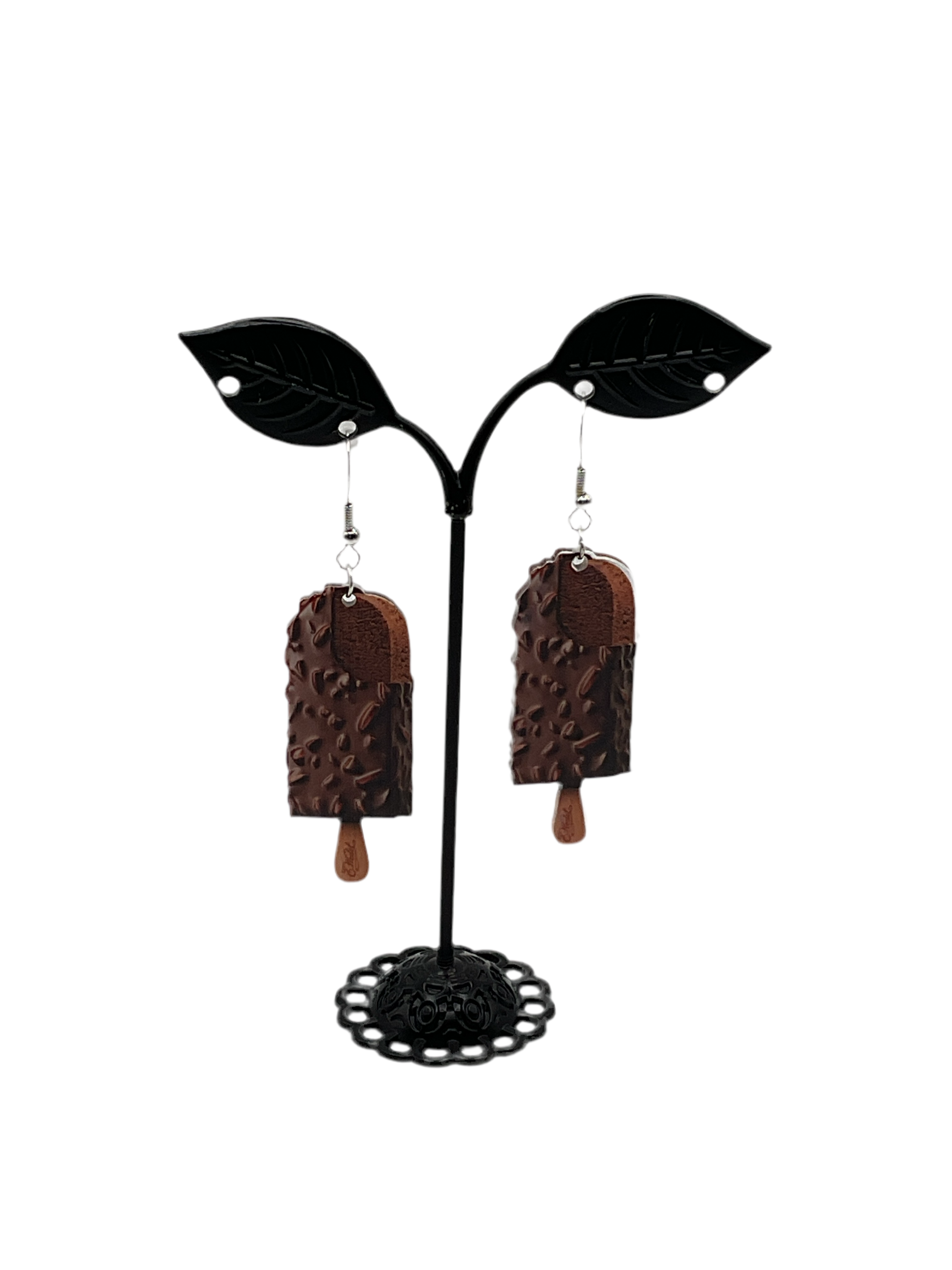 Crispy Chocolate Bar Earrings