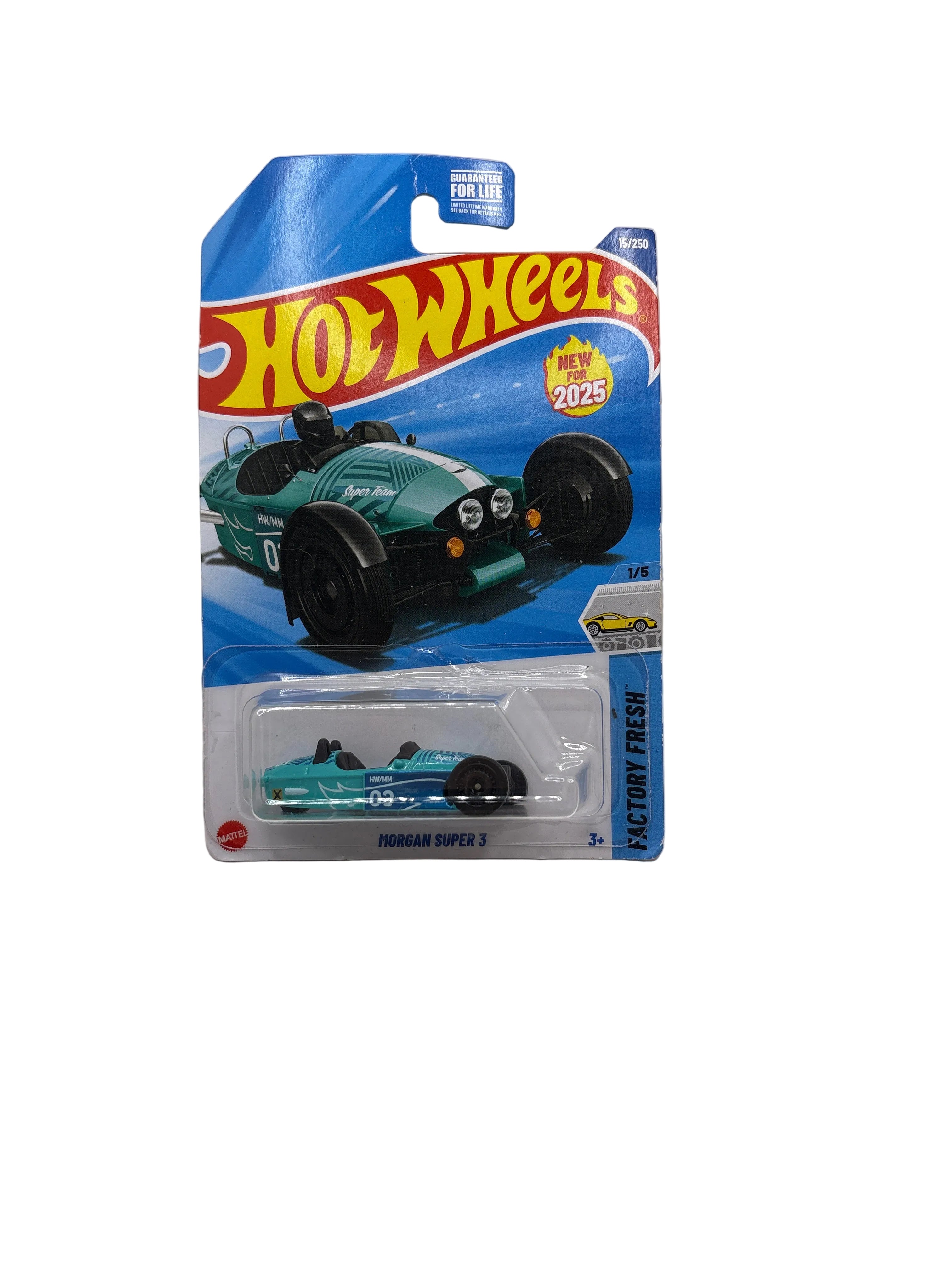 Hot Wheels Morgan Super 3 Diecast blue