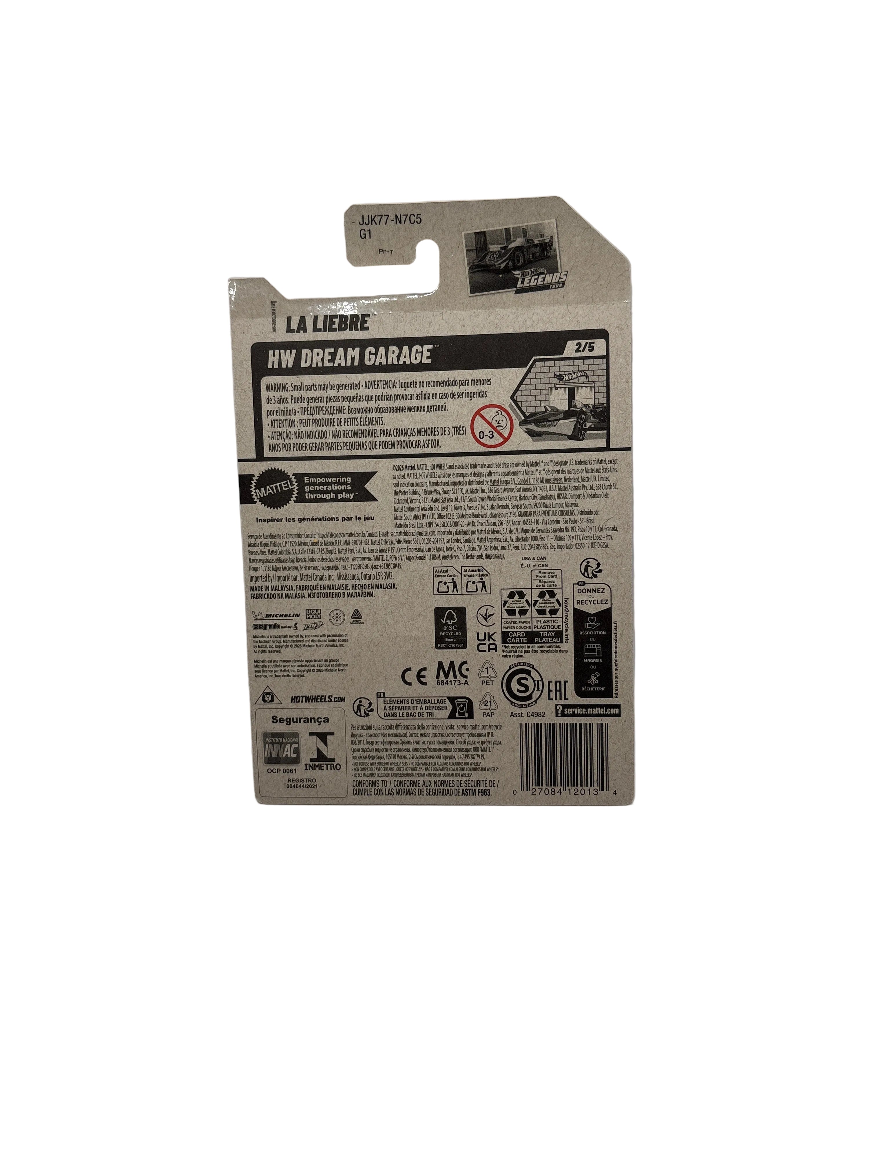 Hot Wheels La Liebre Diecast white