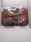 Disney Pixar Cars Mater Tractor With Tire In Mouth Diecast multi color