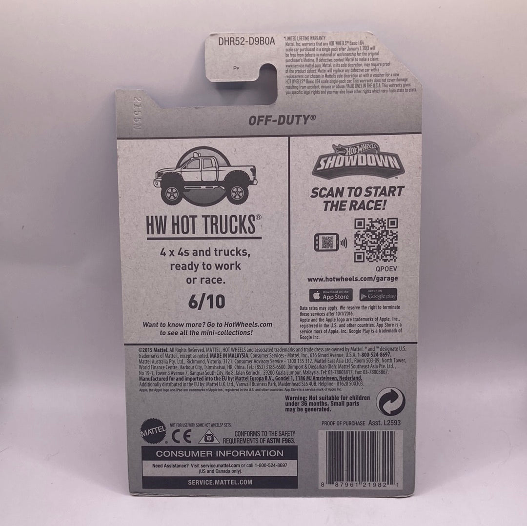 Hot Wheels Off-Duty Diecast