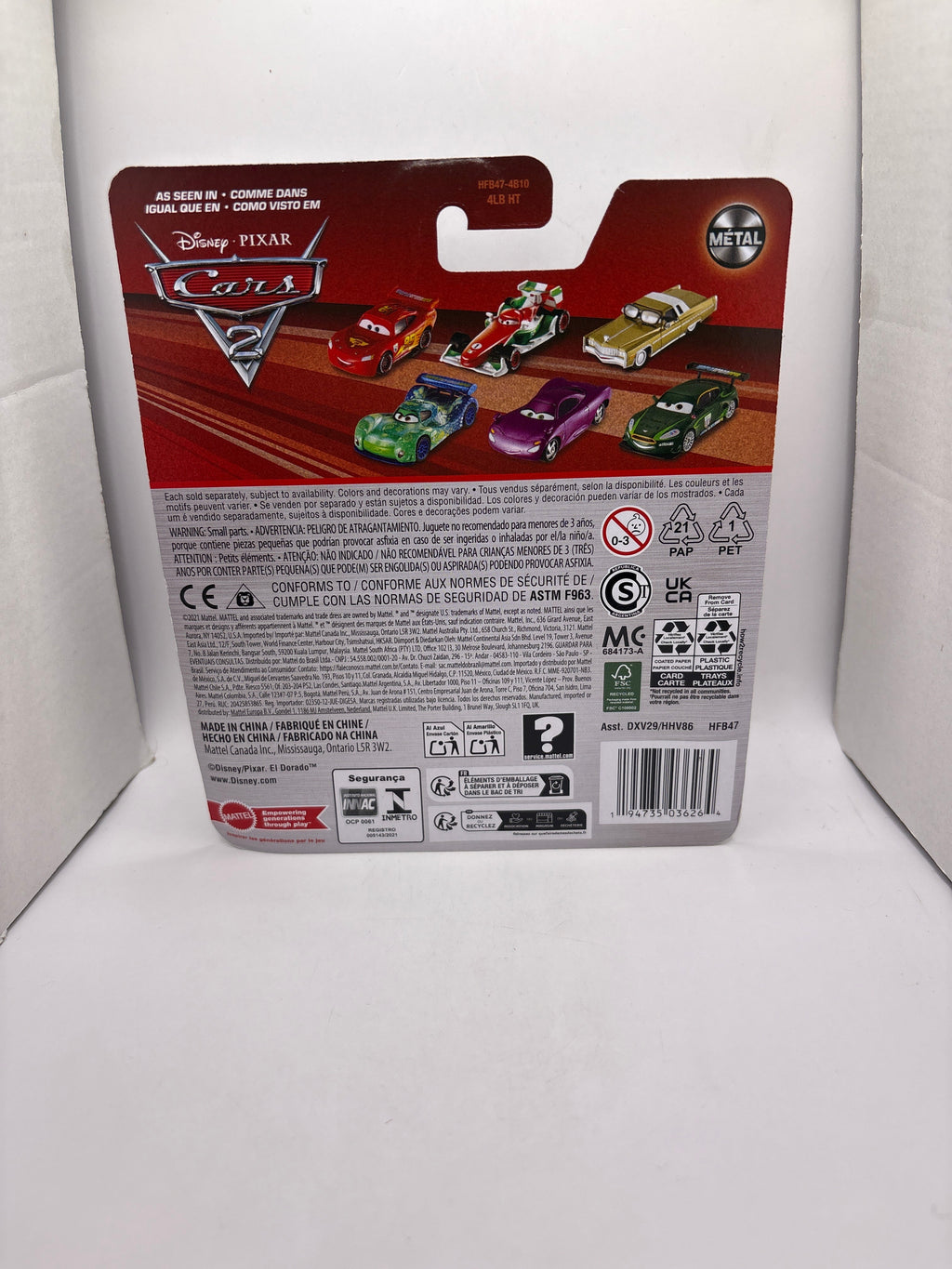 Disney Pixar Cars Mater With Balloon Diecast brown