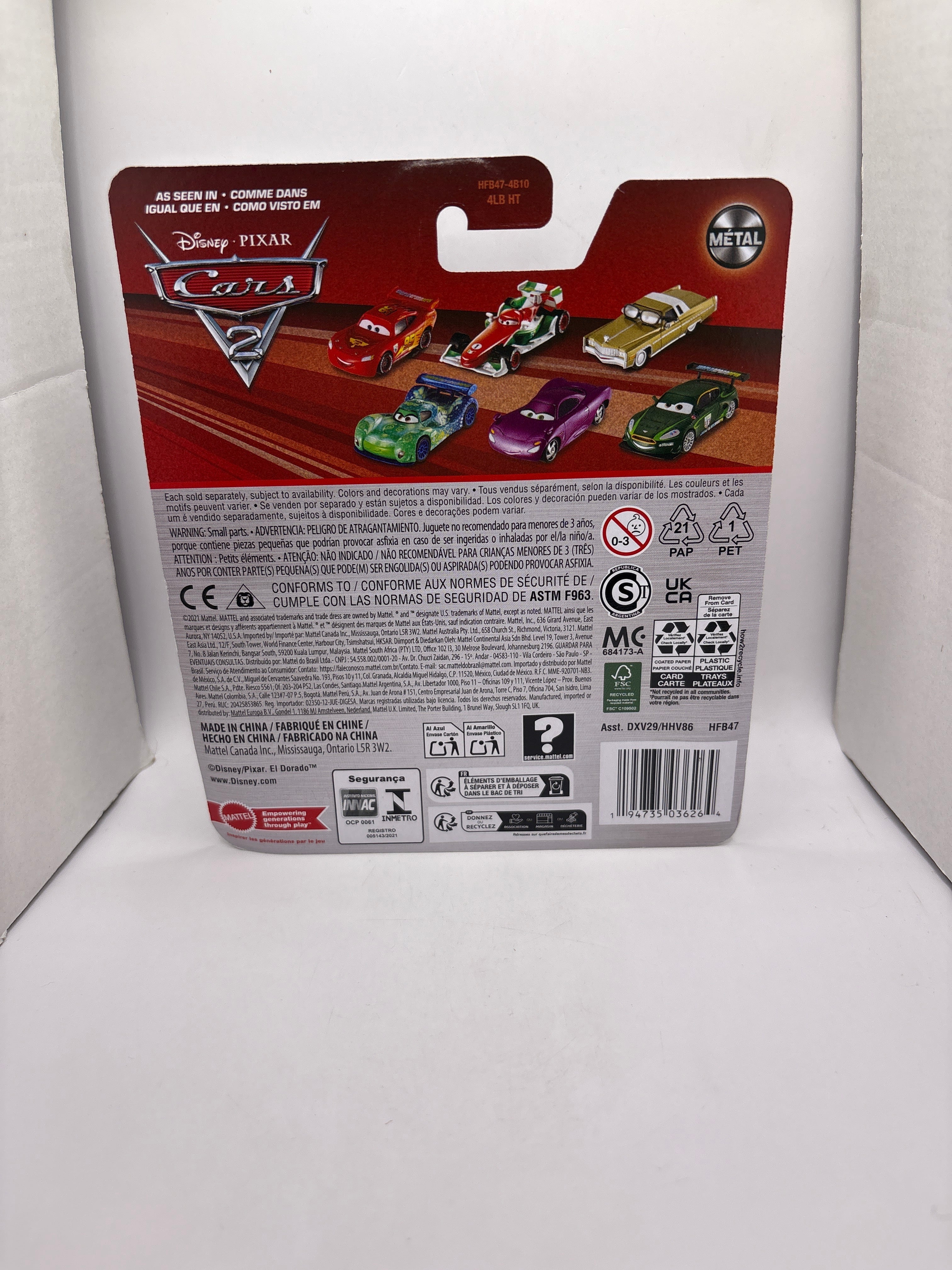 Disney Pixar Cars Mater With Balloon Diecast brown
