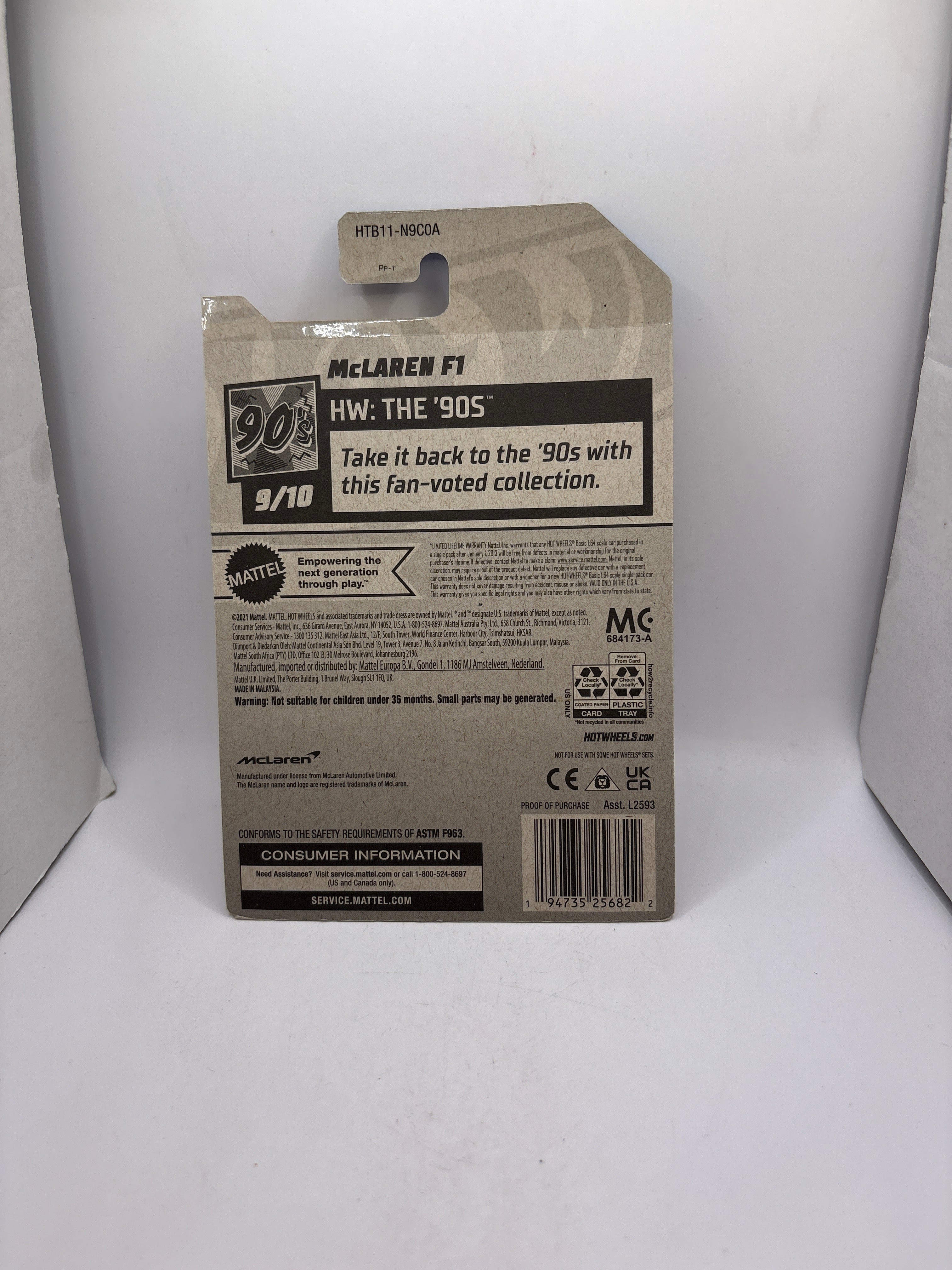 Hot Wheels McLaren F1 Diecast