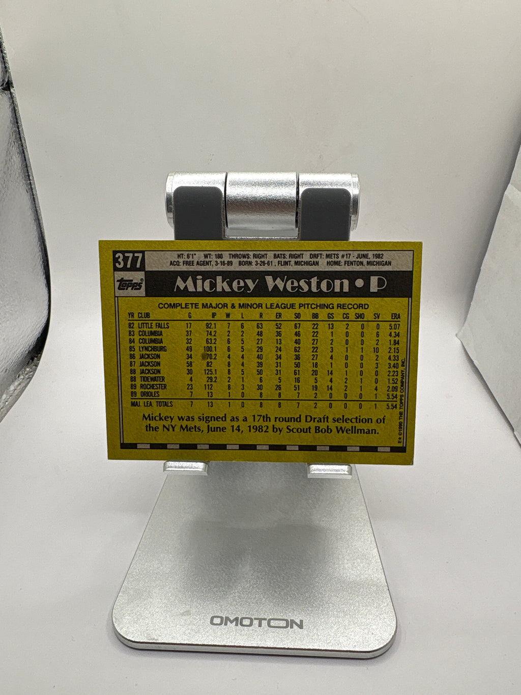 Topps Mickey Weston