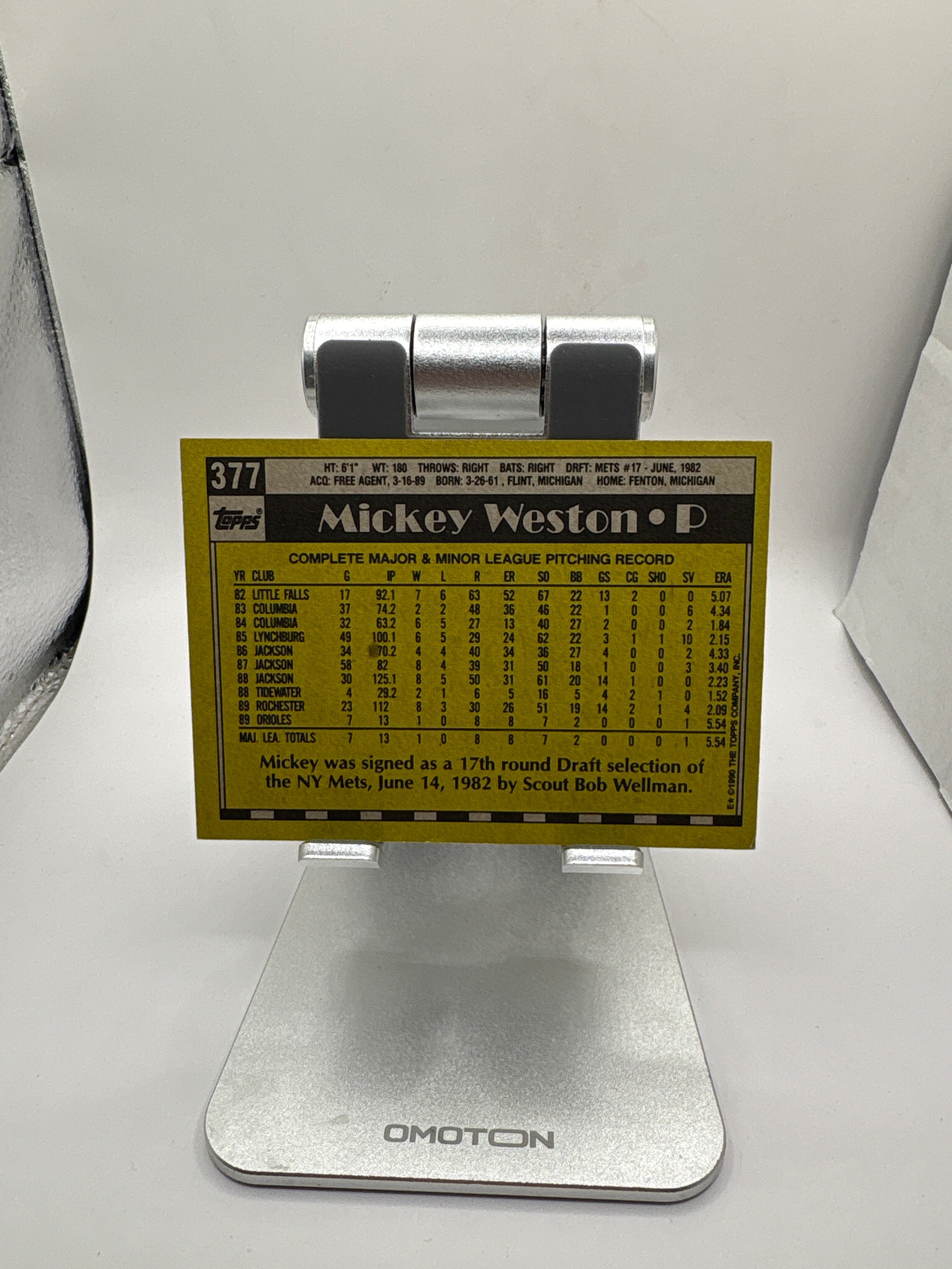 Topps Mickey Weston