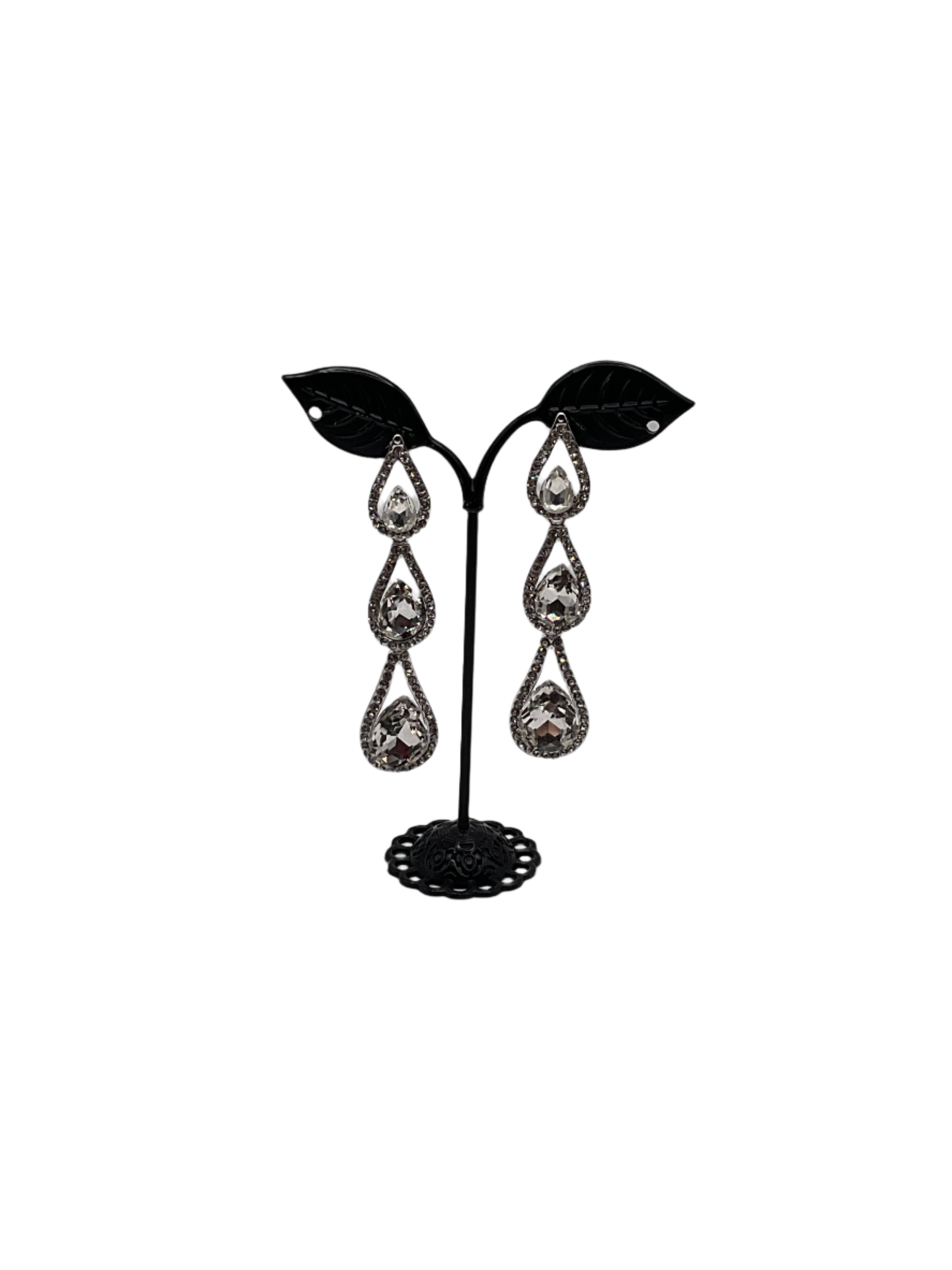 Shiny crystal earrings 2