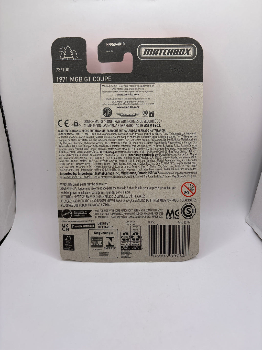 Matchbox 1971 MGB GT Coupe Diecast