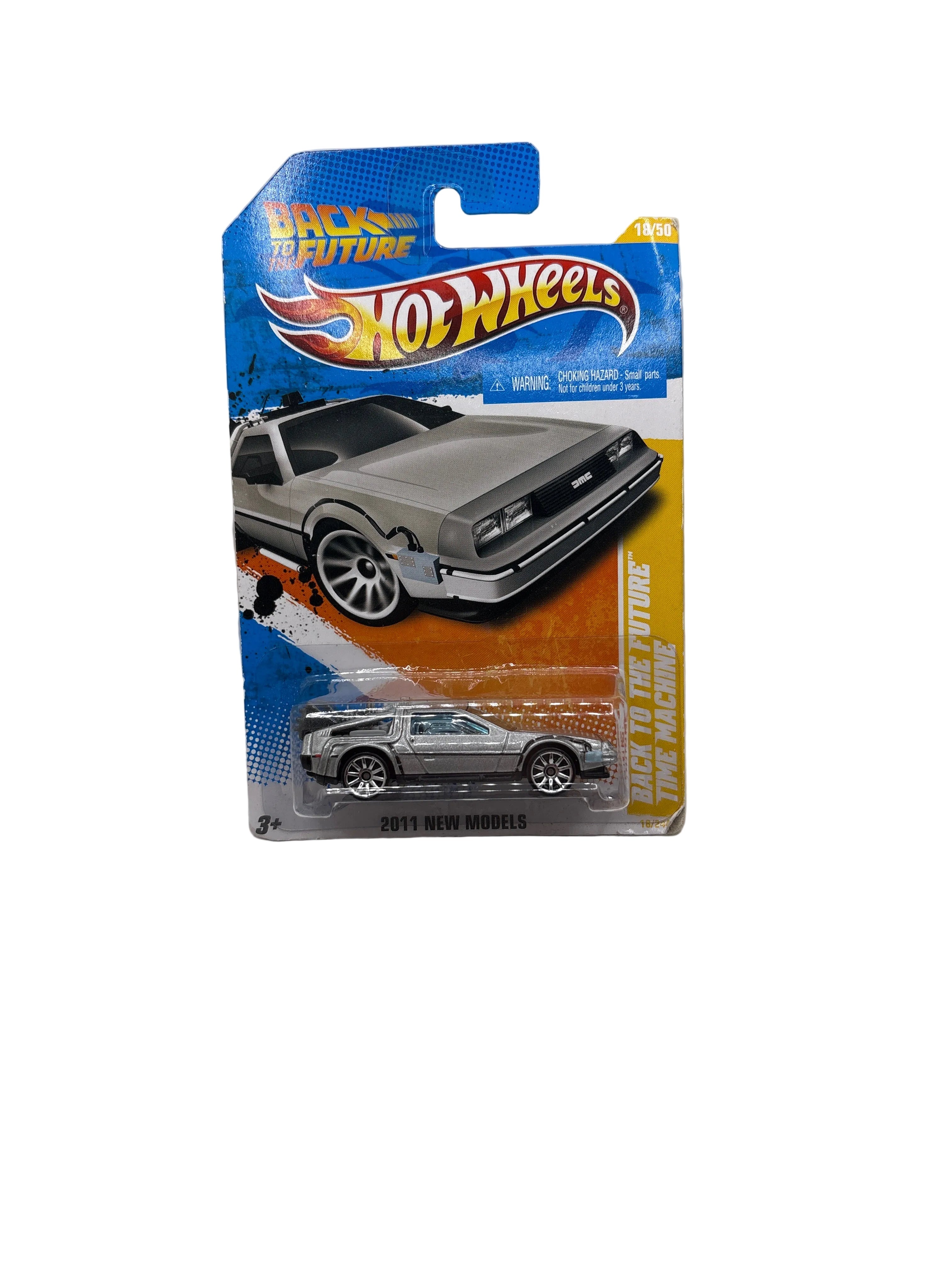Hot Wheels Back To The Future Time Machine Diecast silver