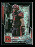 2025 Bowman University Chrome Red Shimmer Refractor Trey White 8/10 #25