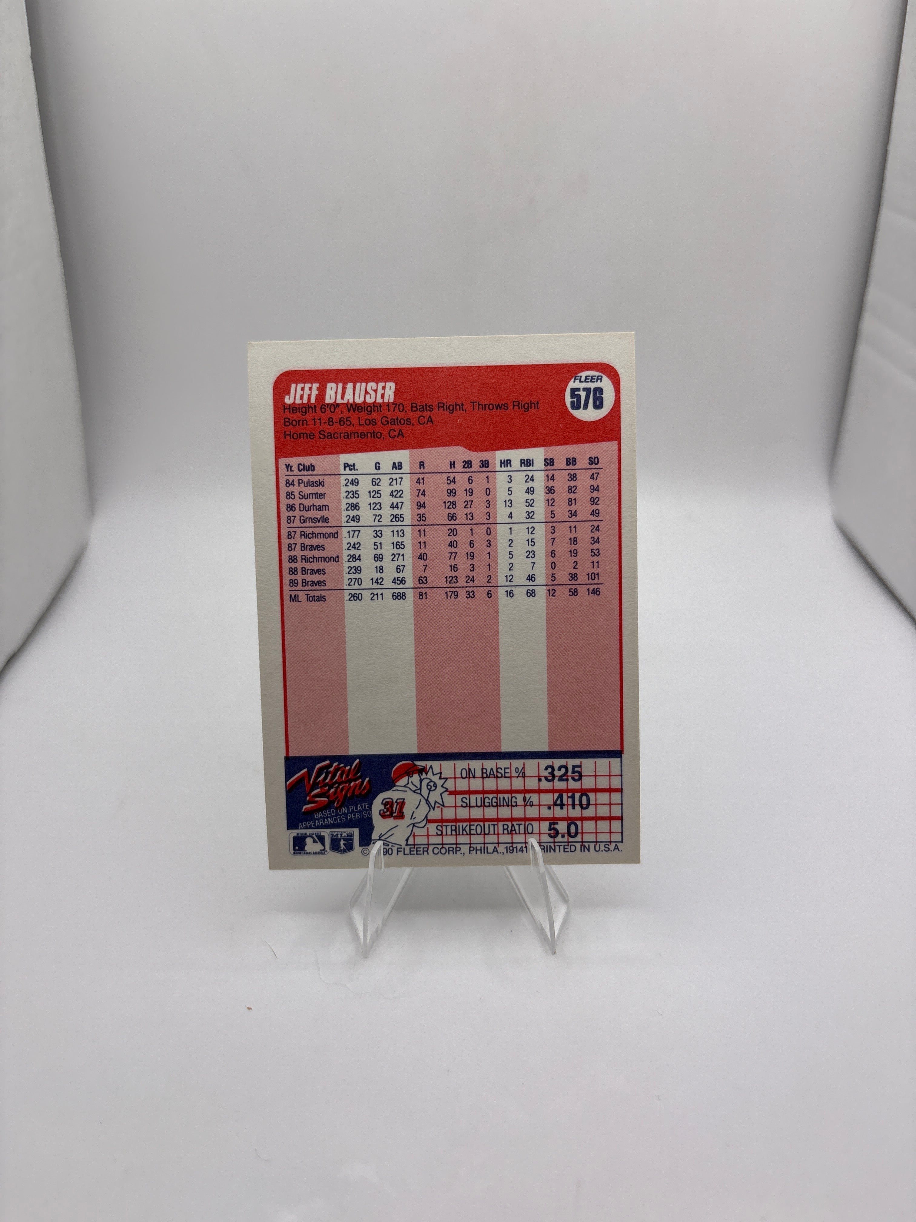 Fleer Jeff Blauser