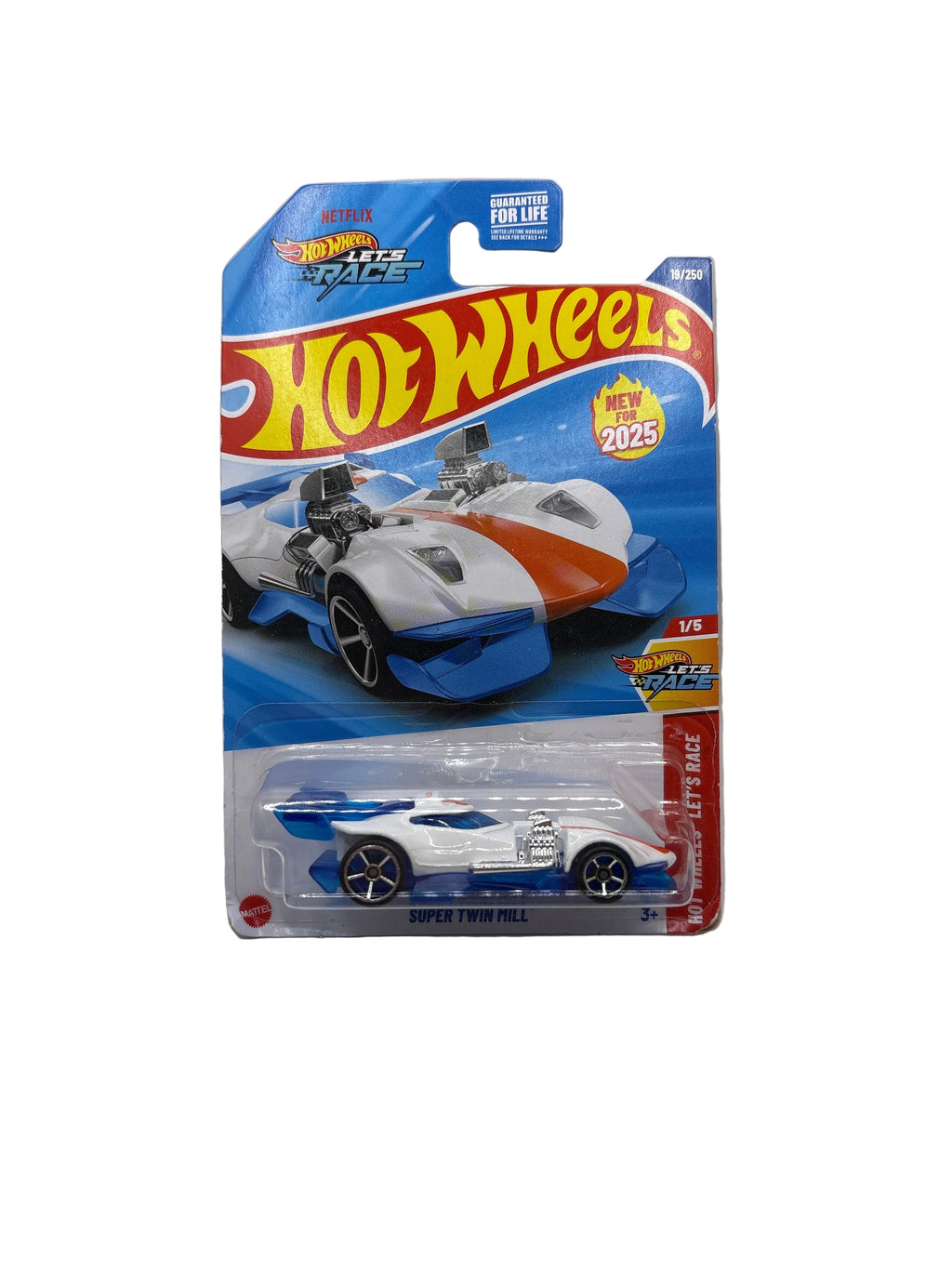 Hot Wheels Super Twin Mill Diecast white