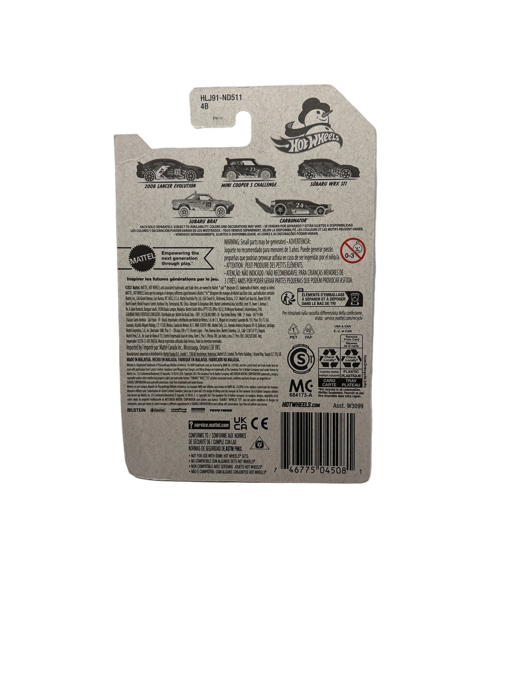 Hot Wheels 2008 Lancer Evolution Diecast