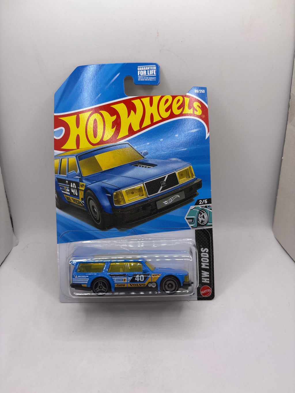 Hot Wheels Volvo 240 Drift Wagon Diecast blue