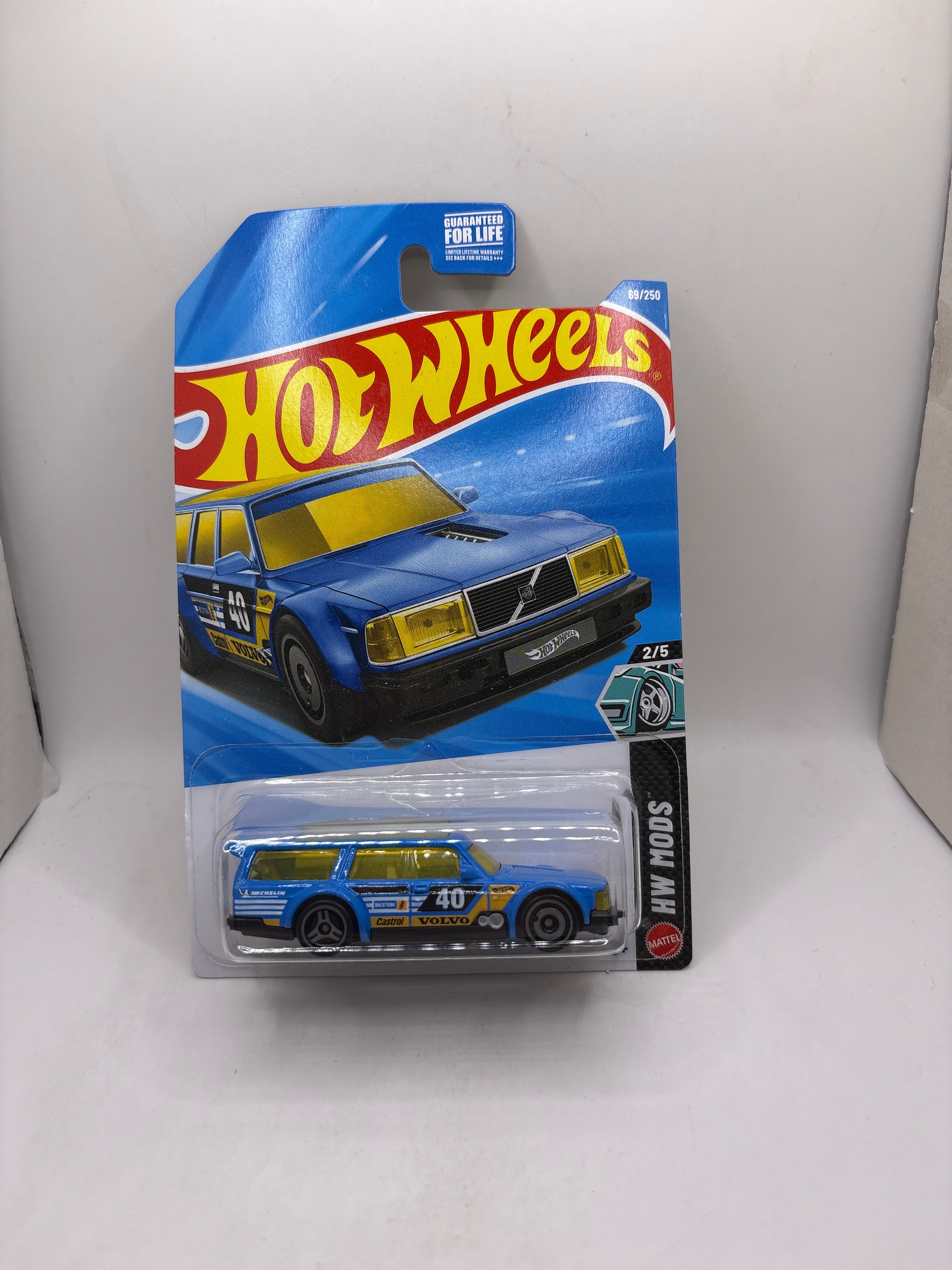 Hot Wheels Volvo 240 Drift Wagon Diecast blue