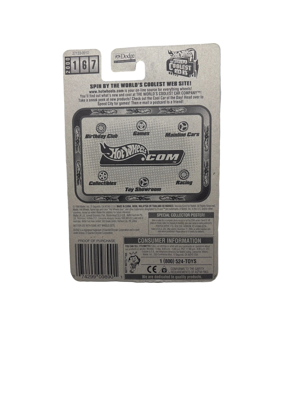 Hot Wheels Dodge Concept Car Diecast