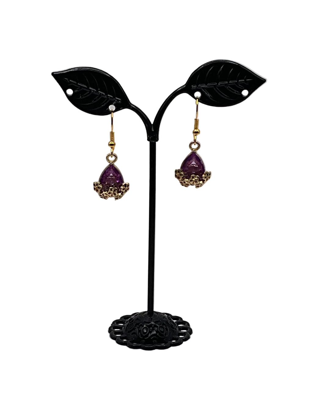 Tear Drop Crystal Earrings 1