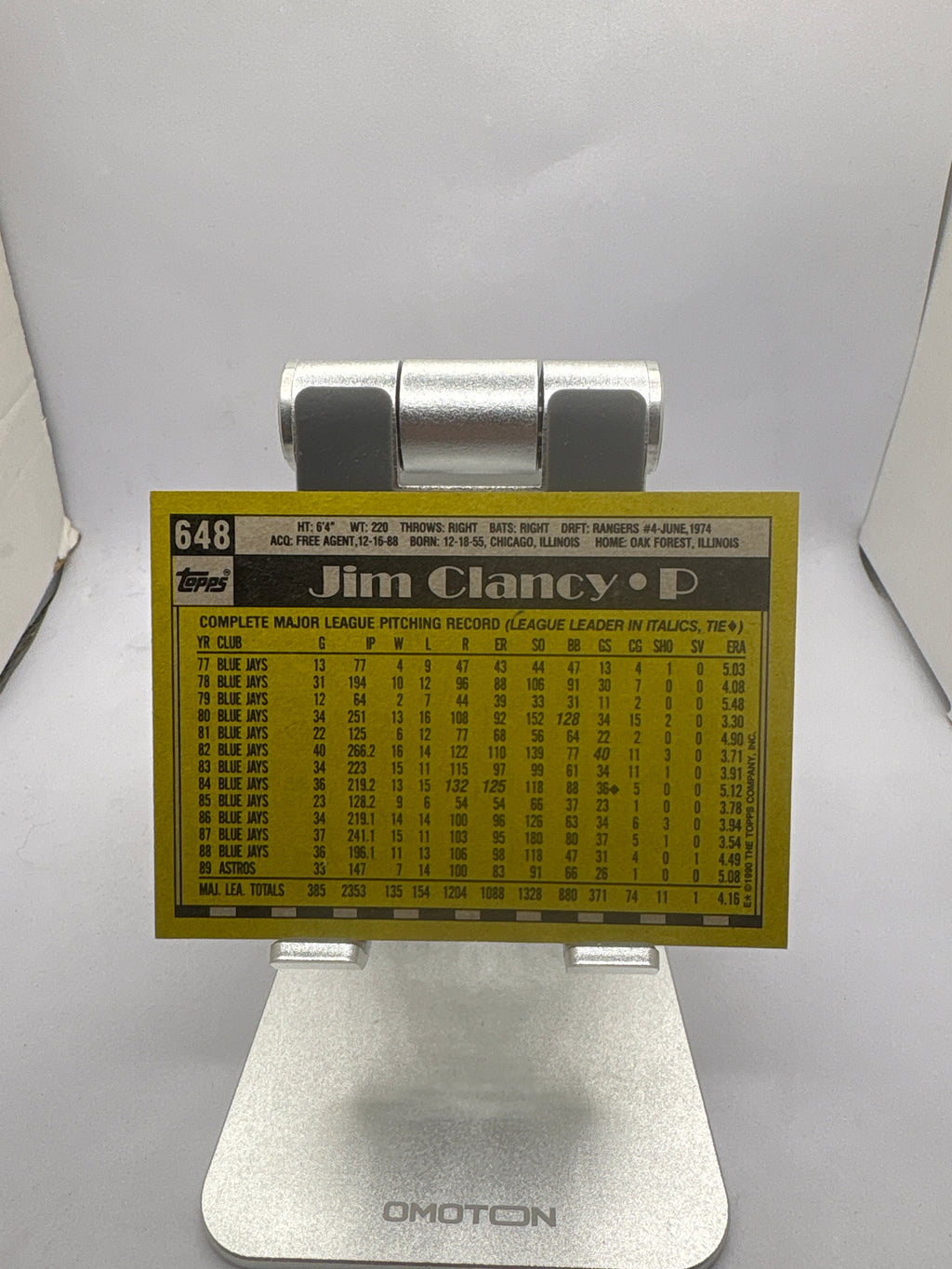 Topps Jim Clancy