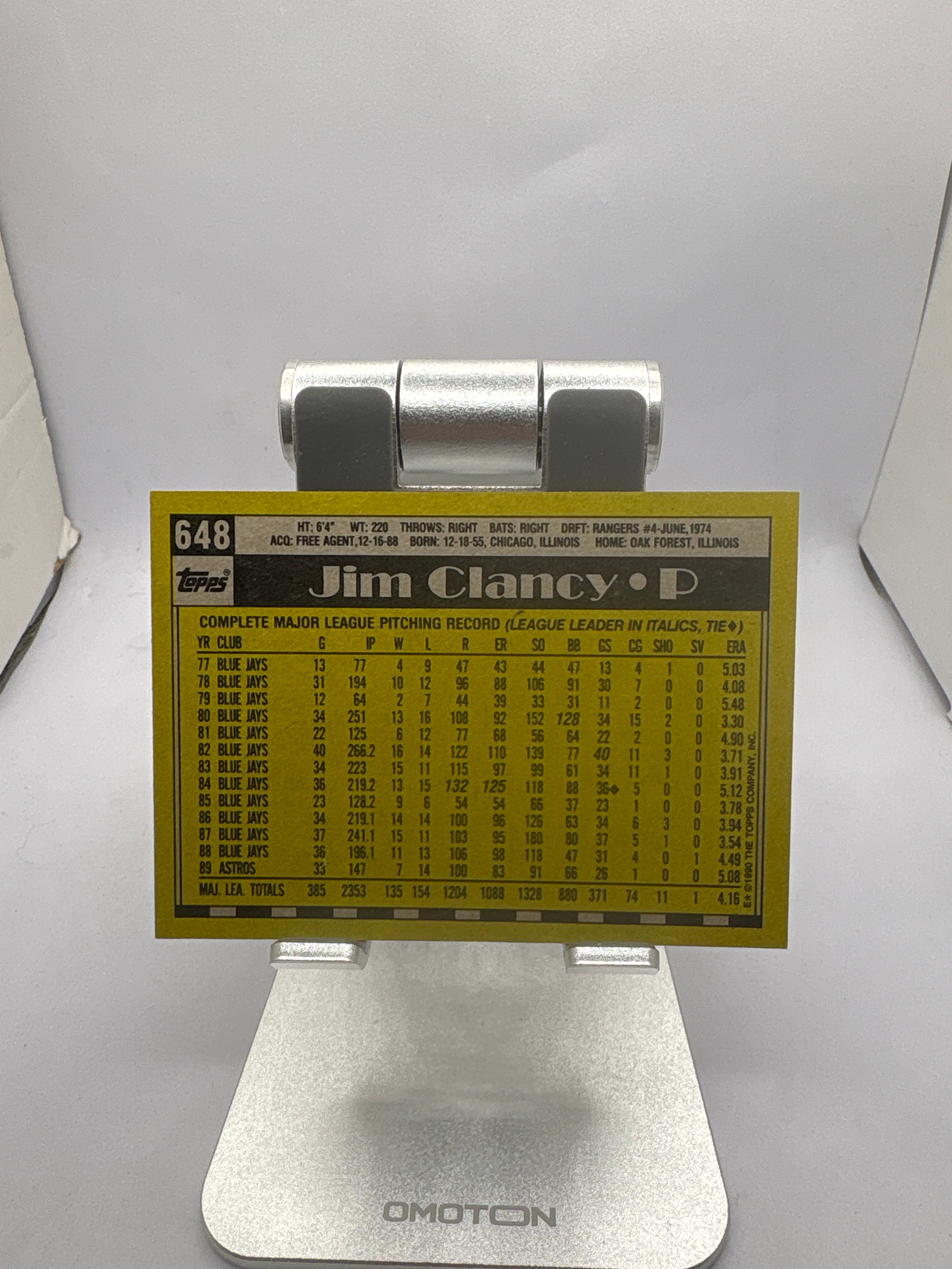 Topps Jim Clancy