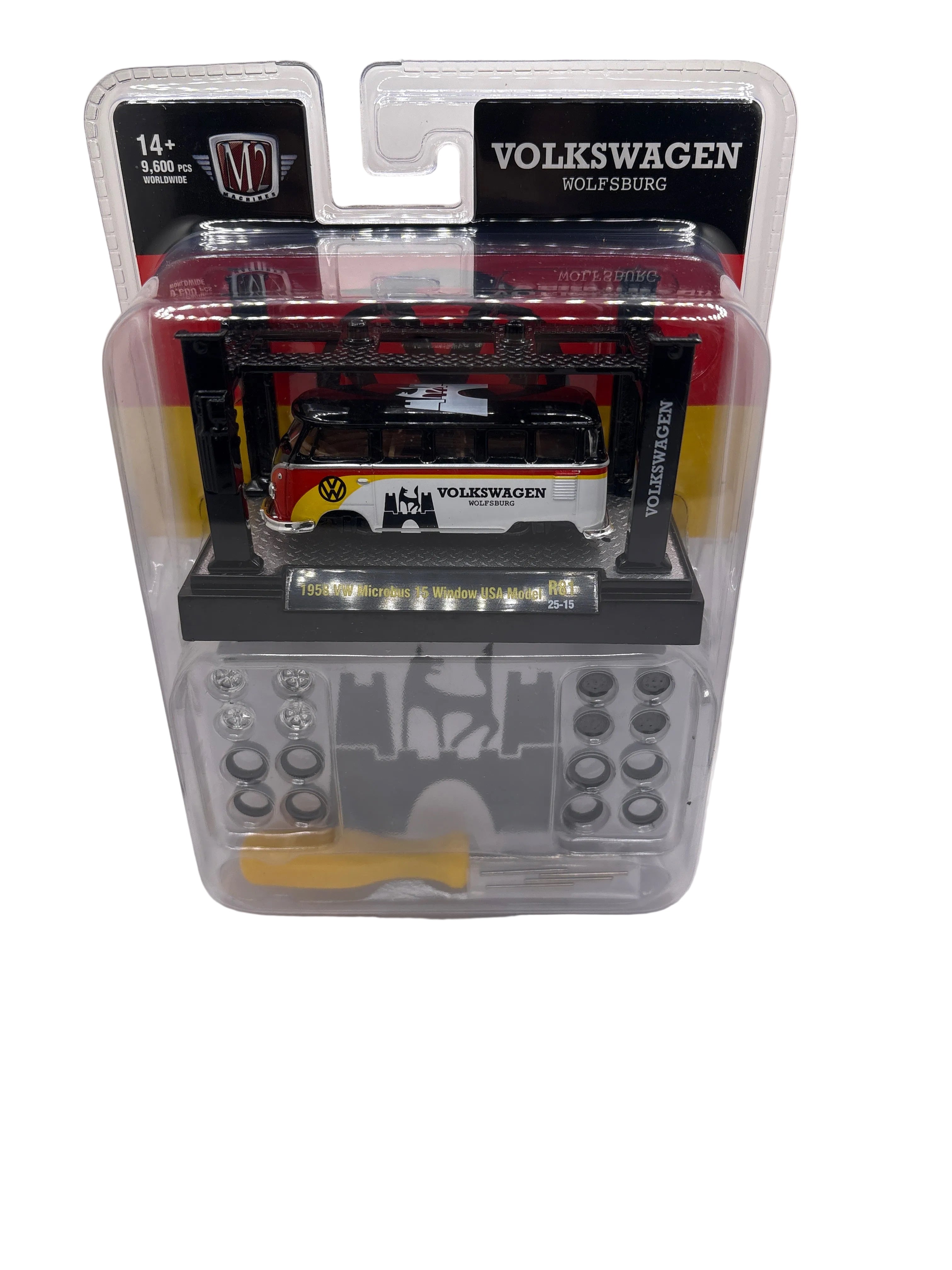 M2 1958 VW Microbus 15 Window USA Model Diecast
