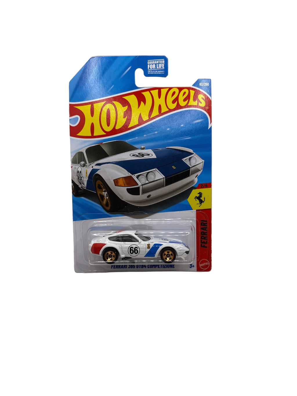 Hot Wheels Ferrari 365 GTB4 Competizione Diecast white