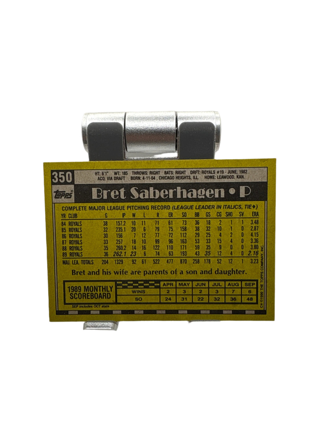 Topps Bret Saberhagen