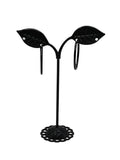 Black Hoop Earrings
