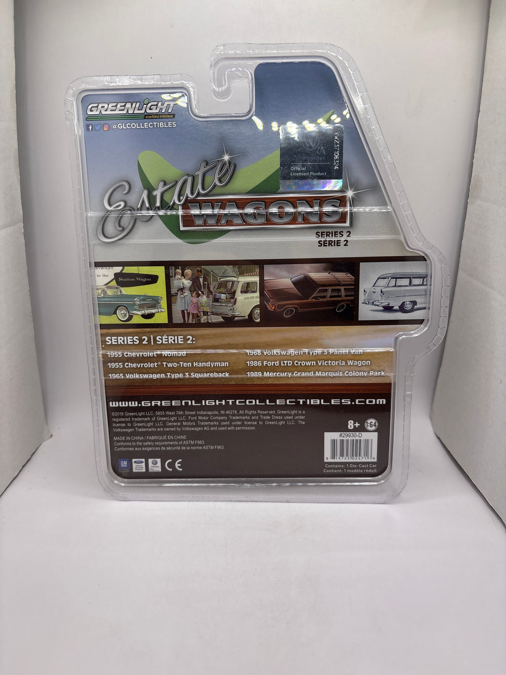 Greenlight 1968 Volkswagen Type 3 Panel Van Diecast red
